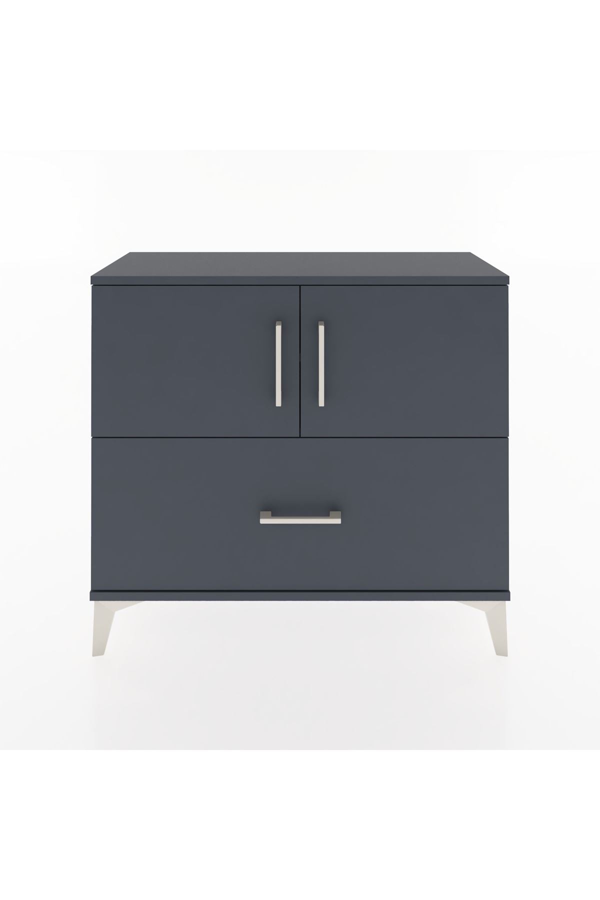 Arges Şifonyer 2 Raflı Tek Çekmeceli 2 Kapaklı 88x30x80 - S03M028V5A