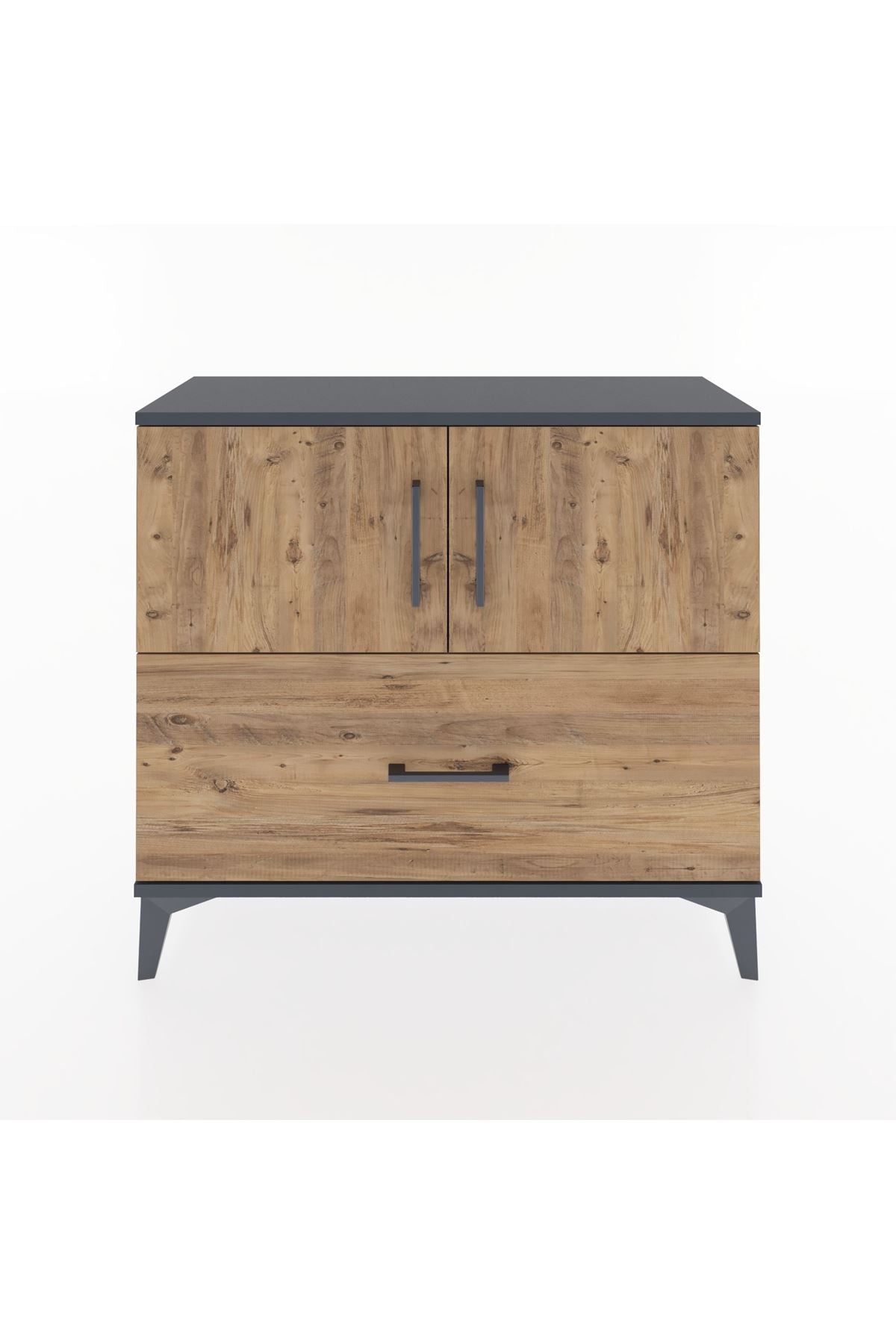 Arges Şifonyer 2 Raflı Tek Çekmeceli 2 Kapaklı 88x30x80 - S03M028V6A