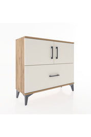 Arges Şifonyer 2 Raflı Tek Çekmeceli 2 Kapaklı 88x30x80 - S03M028V7A