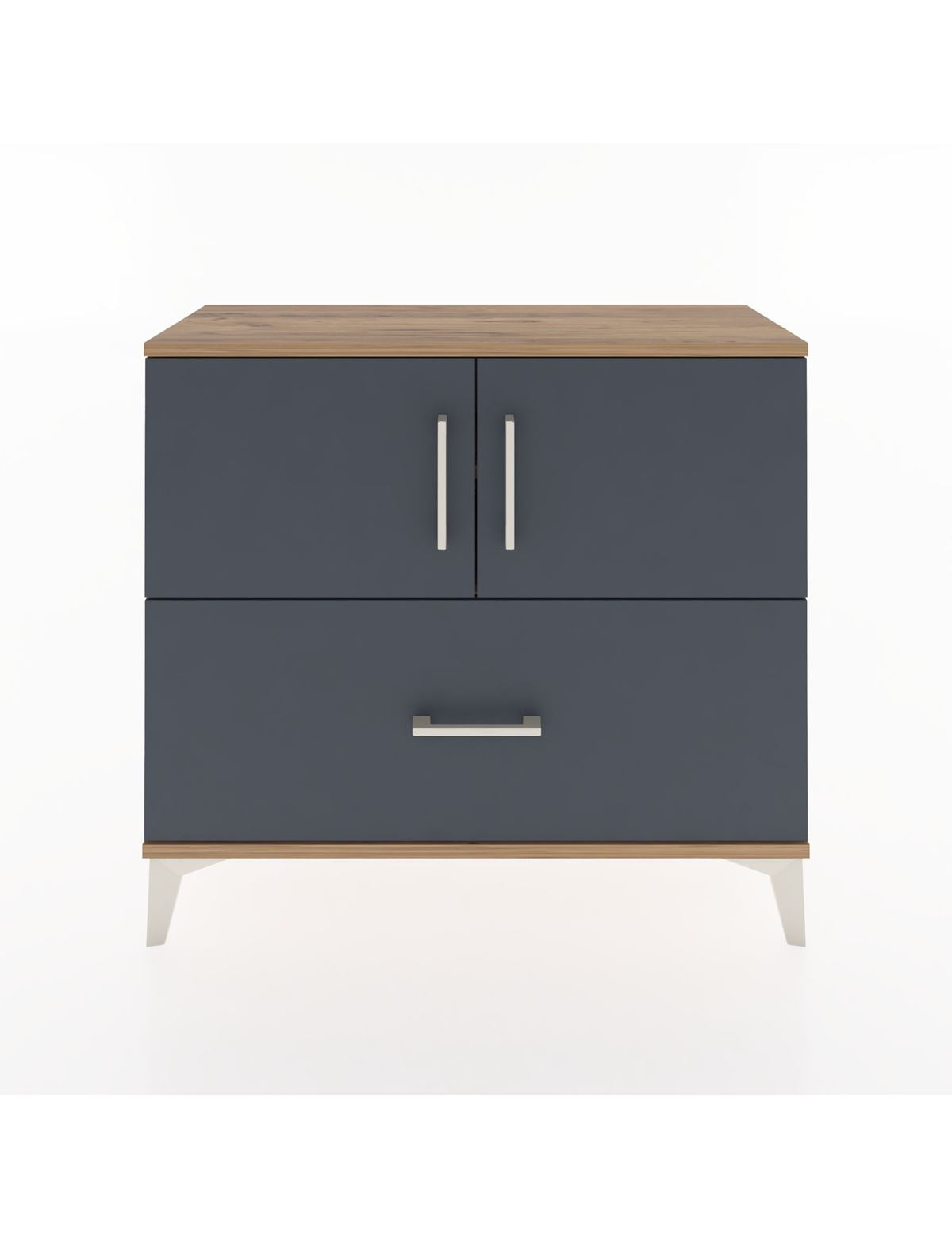 Arges Şifonyer 2 Raflı Tek Çekmeceli 2 Kapaklı 88x30x80 - S03M028V8A