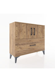 Arges Şifonyer 2 Raflı Tek Çekmeceli 2 Kapaklı 88x30x80 - S03M028V9A