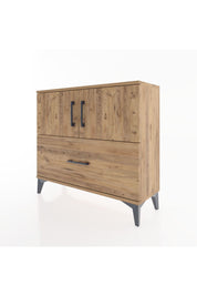 Arges Şifonyer 2 Raflı Tek Çekmeceli 2 Kapaklı 88x30x80 - S03M028V9A