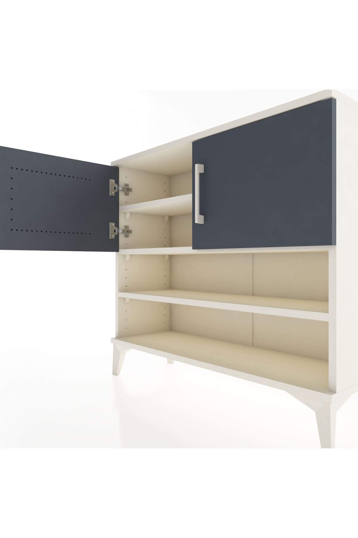 Arges Şifonyer 3 Raflı 2 Kapaklı 88x30x80 - S03M029V2A