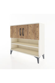 Arges Şifonyer 3 Raflı 2 Kapaklı 88x30x80 - S03M029V3A
