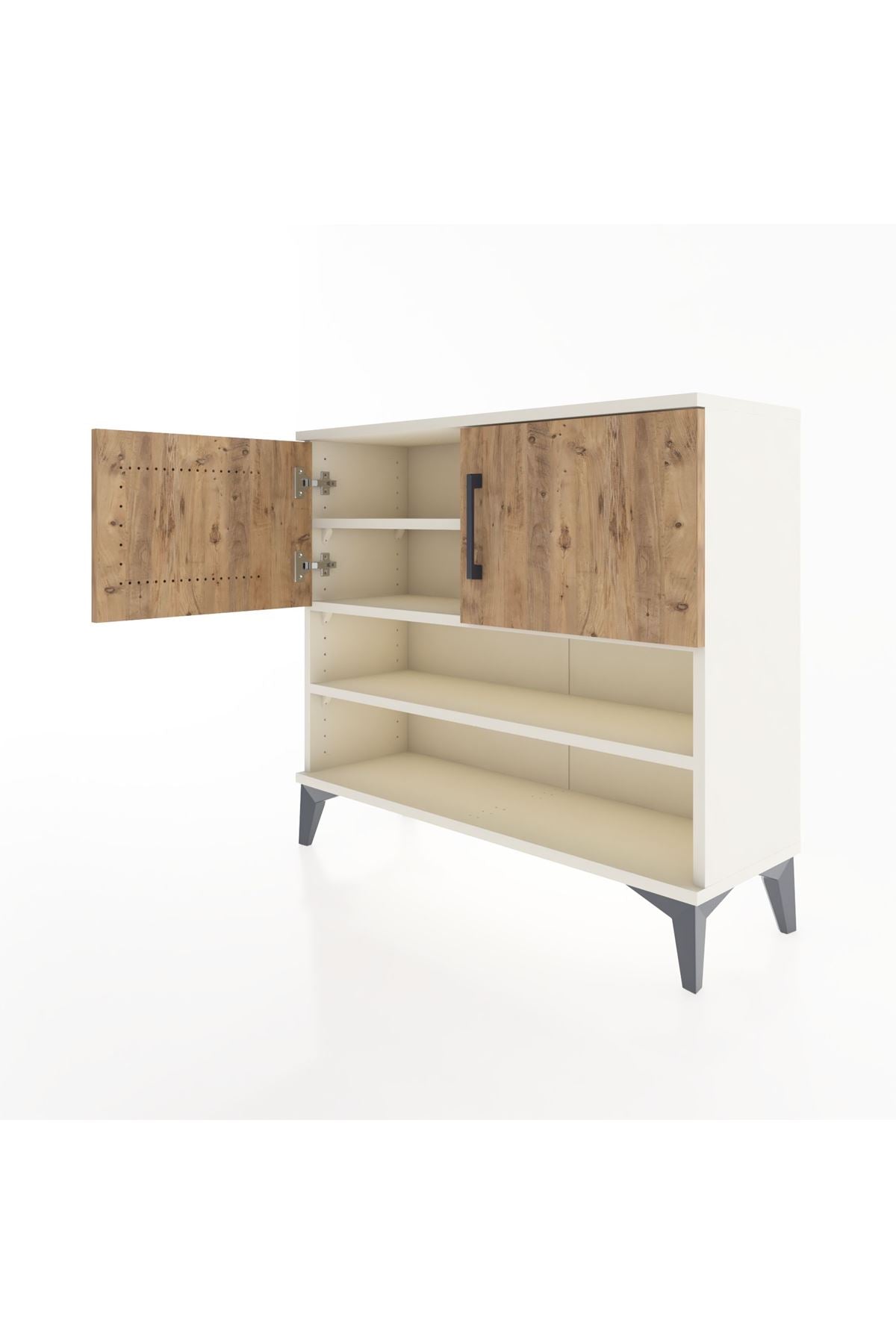 Arges Şifonyer 3 Raflı 2 Kapaklı 88x30x80 - S03M029V3A