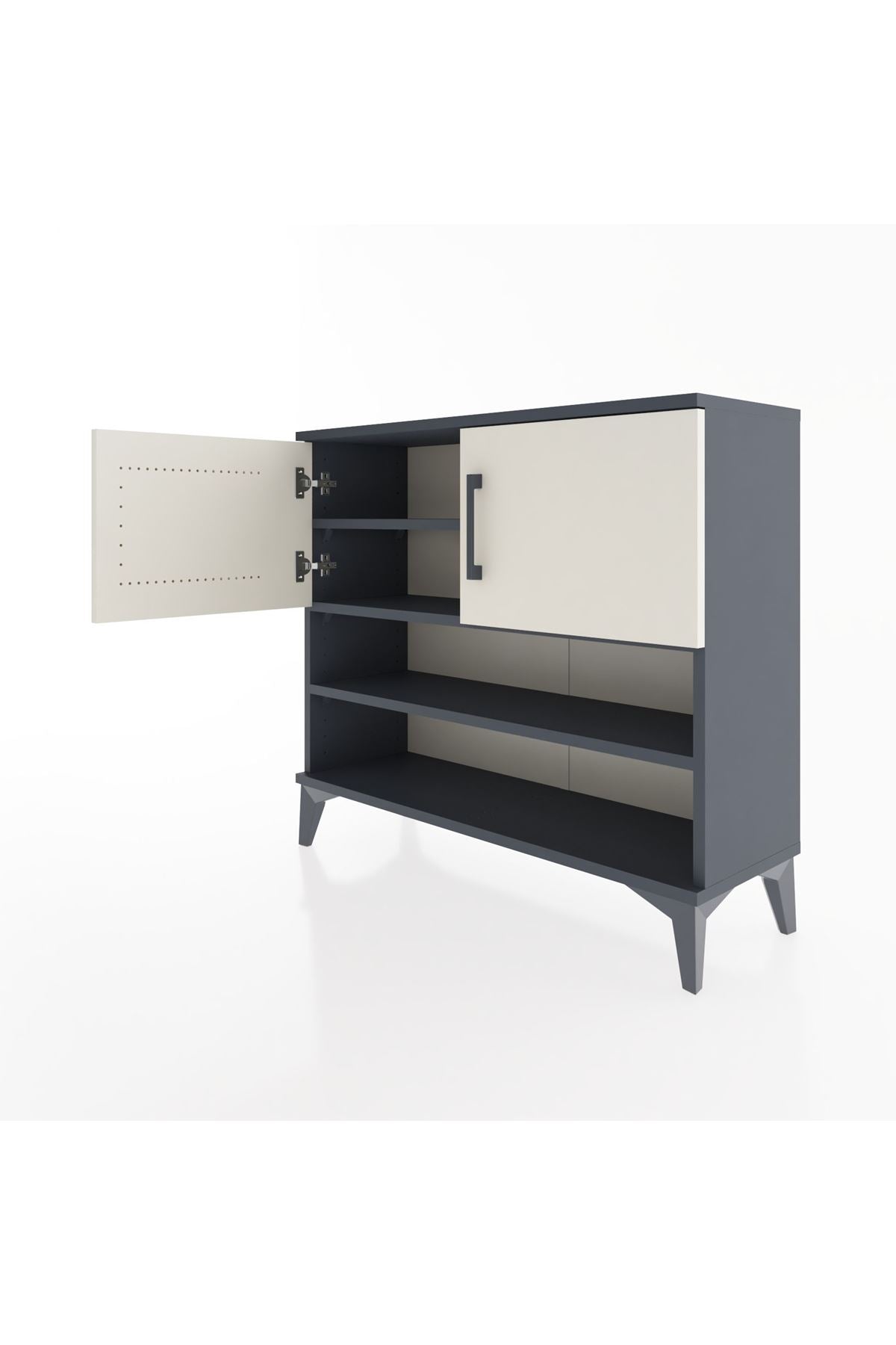 Arges Şifonyer 3 Raflı 2 Kapaklı 88x30x80 - S03M029V4A