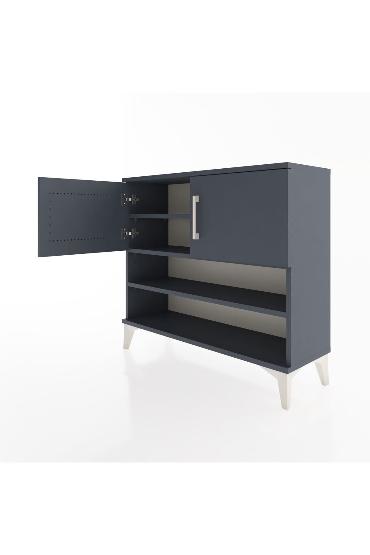 Arges Şifonyer 3 Raflı 2 Kapaklı 88x30x80 - S03M029V5A