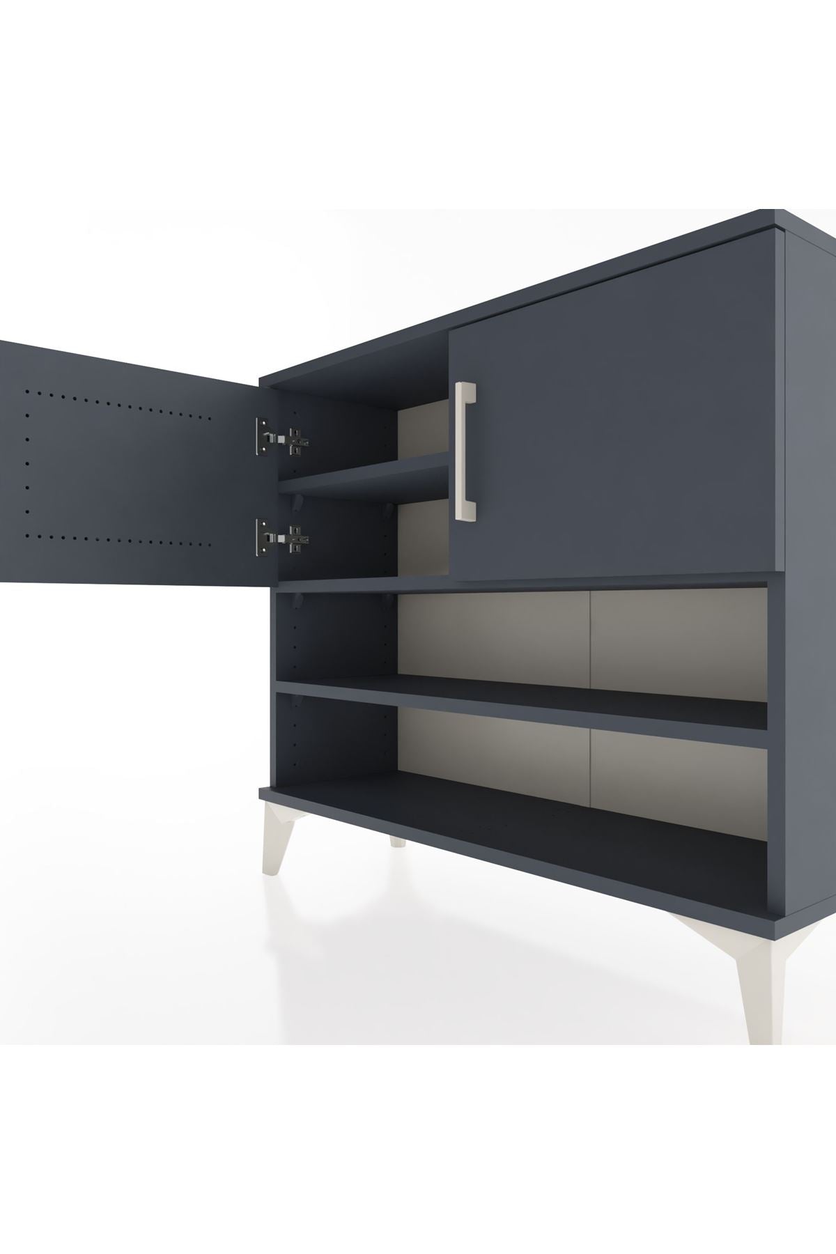 Arges Şifonyer 3 Raflı 2 Kapaklı 88x30x80 - S03M029V5A