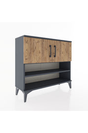 Arges Şifonyer 3 Raflı 2 Kapaklı 88x30x80 - S03M029V6A