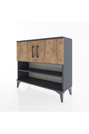 Arges Şifonyer 3 Raflı 2 Kapaklı 88x30x80 - S03M029V6A