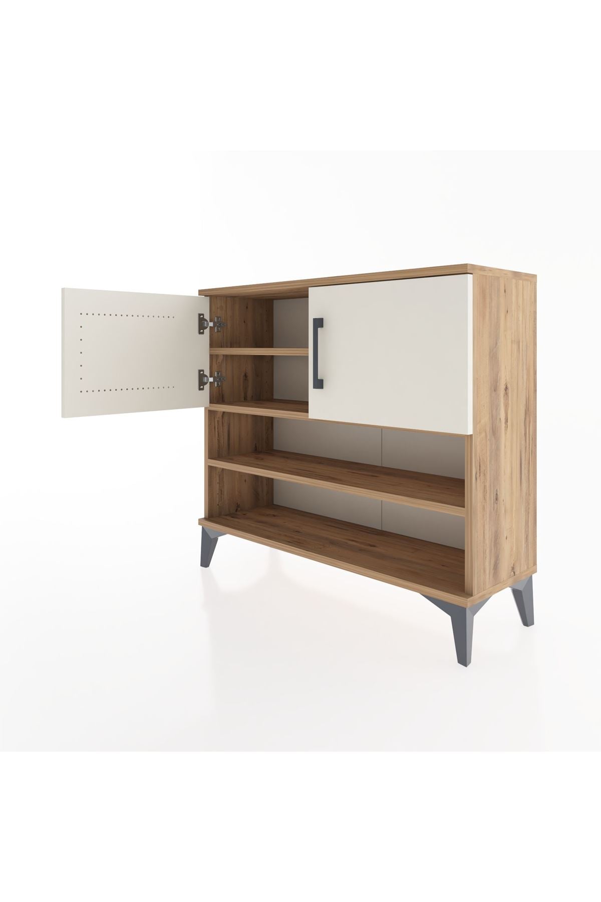 Arges Şifonyer 3 Raflı 2 Kapaklı 88x30x80 - S03M029V7A