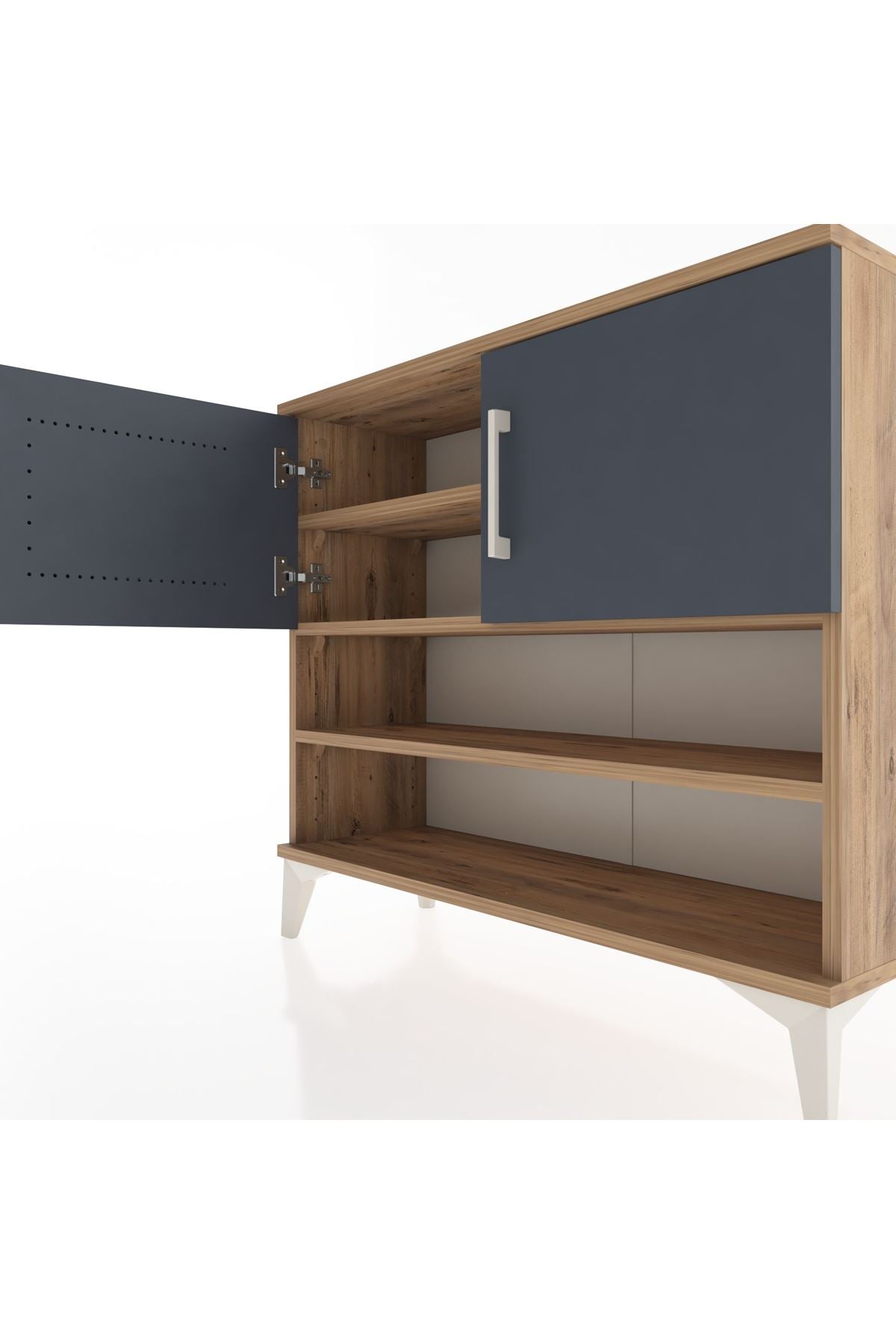 Arges Şifonyer 3 Raflı 2 Kapaklı 88x30x80 - S03M029V8A