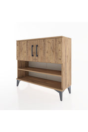 Arges Şifonyer 3 Raflı 2 Kapaklı 88x30x80 - S03M029V9A