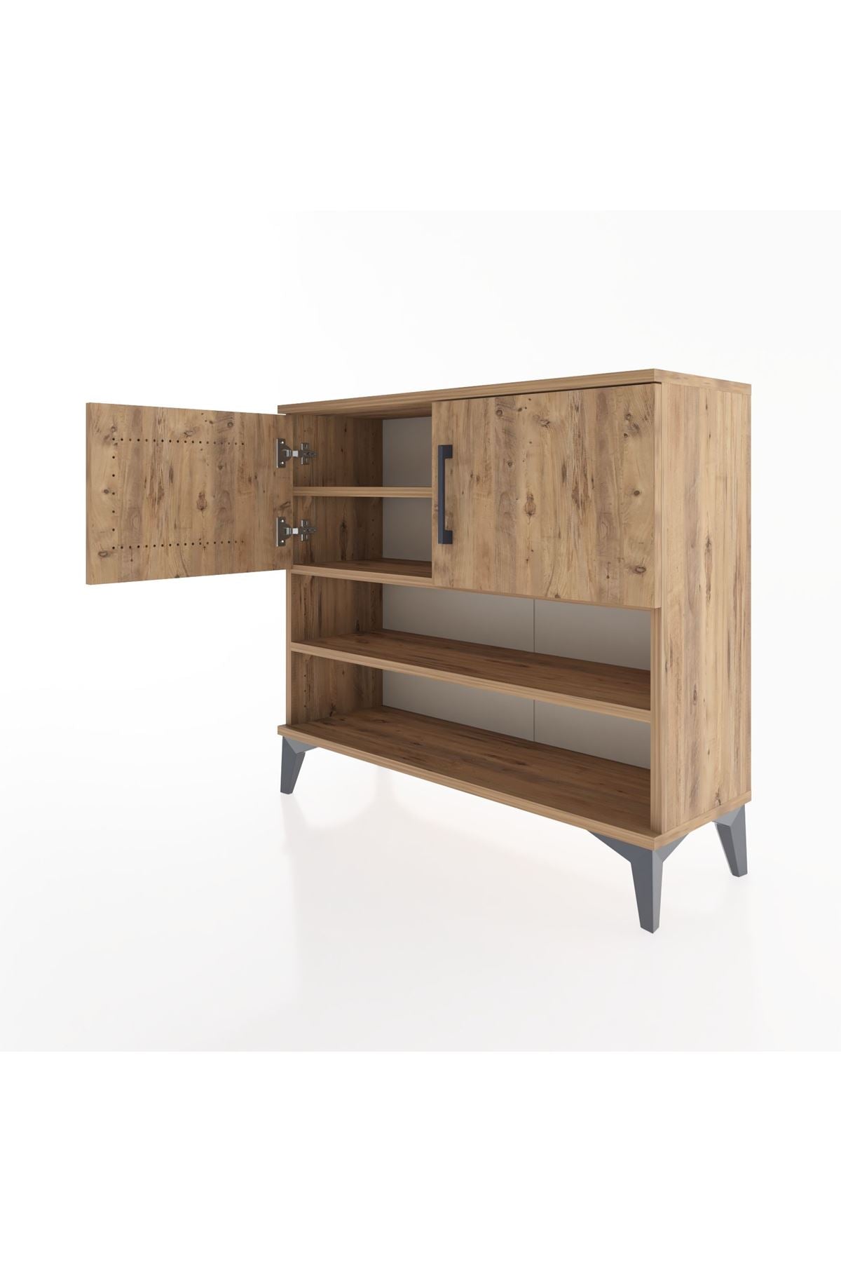 Arges Şifonyer 3 Raflı 2 Kapaklı 88x30x80 - S03M029V9A