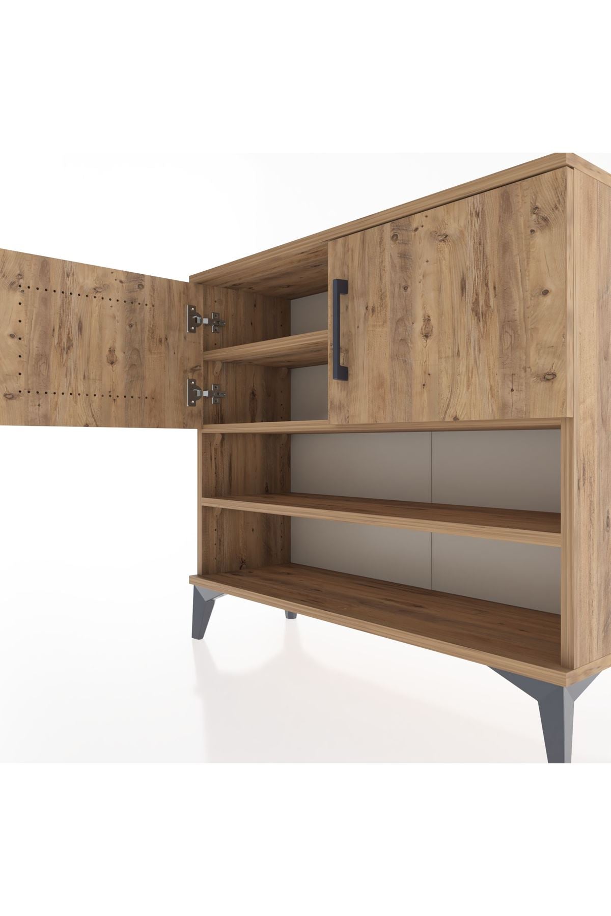 Arges Şifonyer 3 Raflı 2 Kapaklı 88x30x80 - S03M029V9A