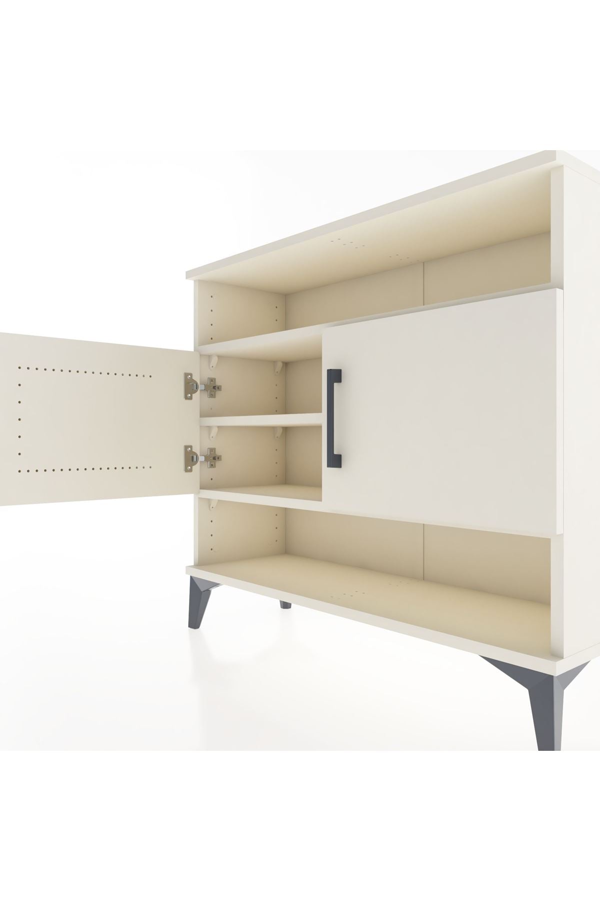 Arges Şifonyer 3 Raflı 2 Kapaklı 88x30x80 - S03M030V1A