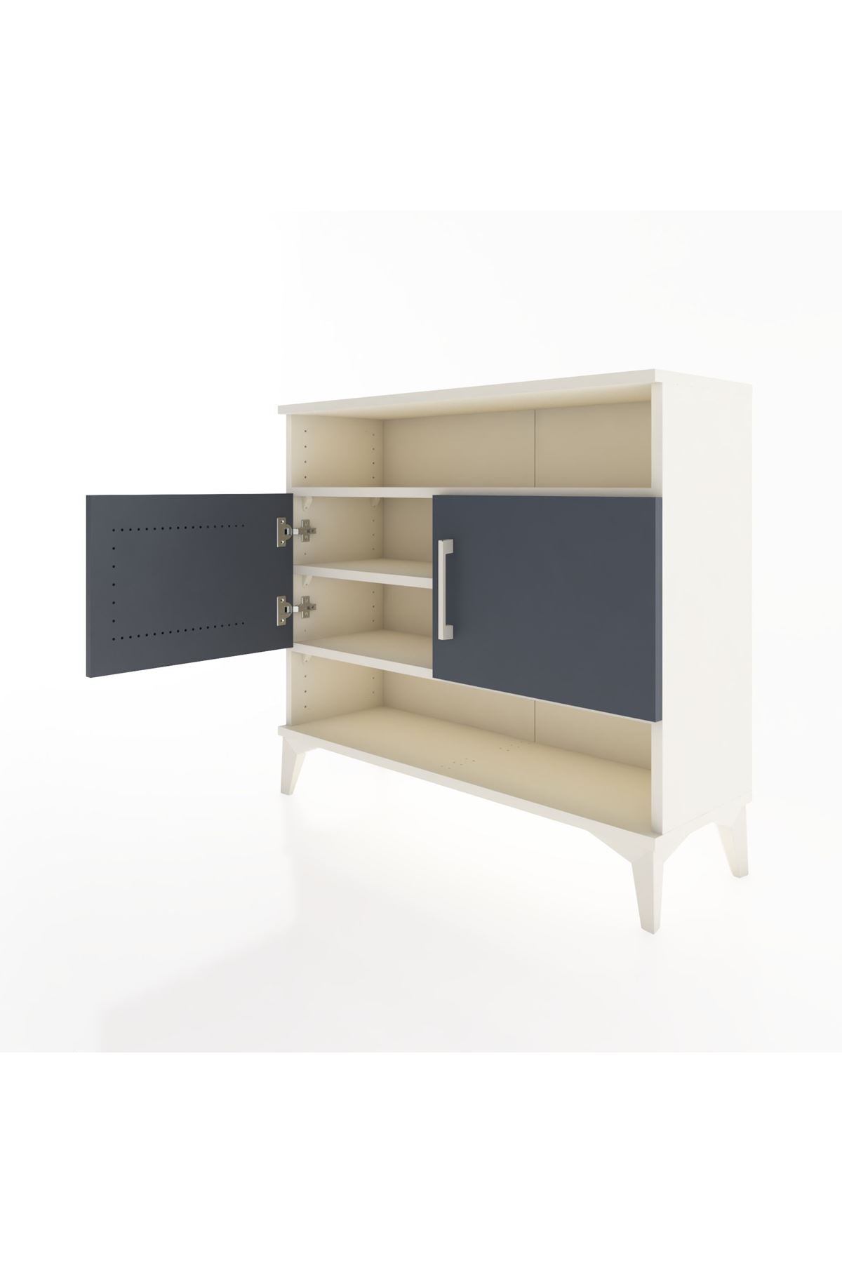 Arges Şifonyer 3 Raflı 2 Kapaklı 88x30x80 - S03M030V2A