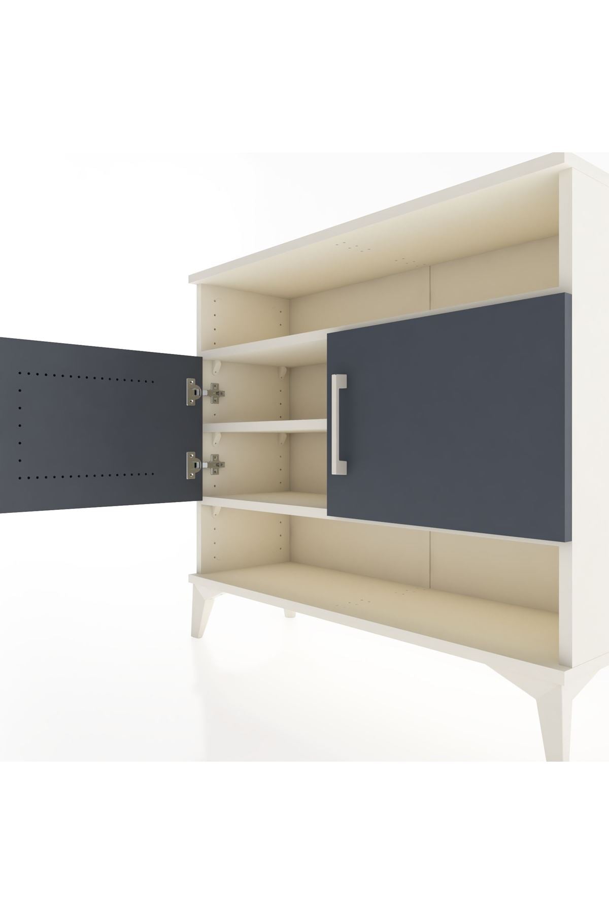 Arges Şifonyer 3 Raflı 2 Kapaklı 88x30x80 - S03M030V2A
