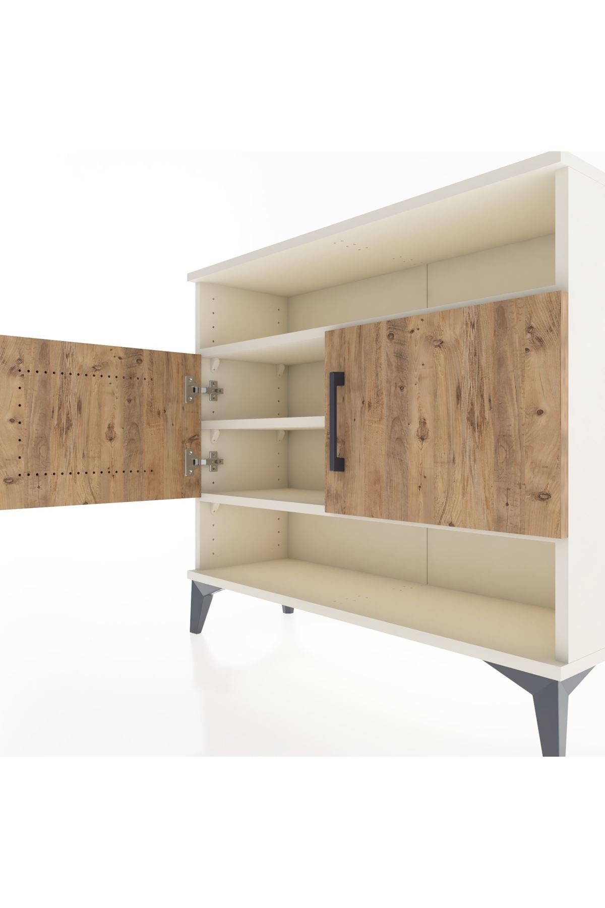 Arges Şifonyer 3 Raflı 2 Kapaklı 88x30x80 - S03M030V3A