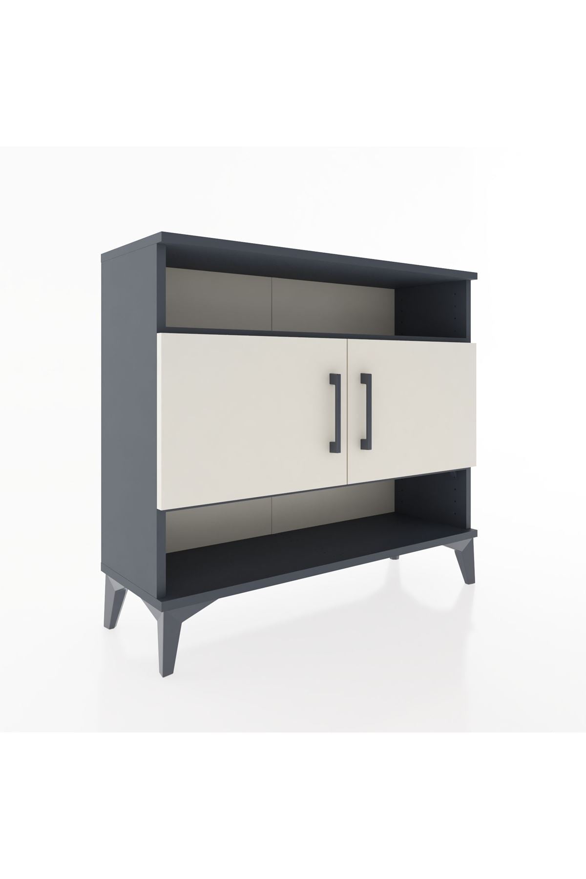 Arges Şifonyer 3 Raflı 2 Kapaklı 88x30x80 - S03M030V4A
