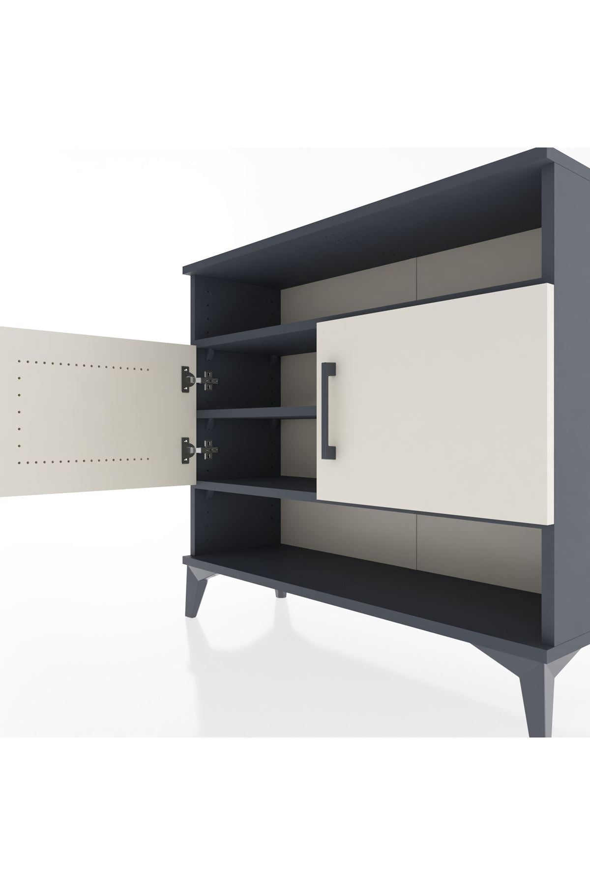Arges Şifonyer 3 Raflı 2 Kapaklı 88x30x80 - S03M030V4A
