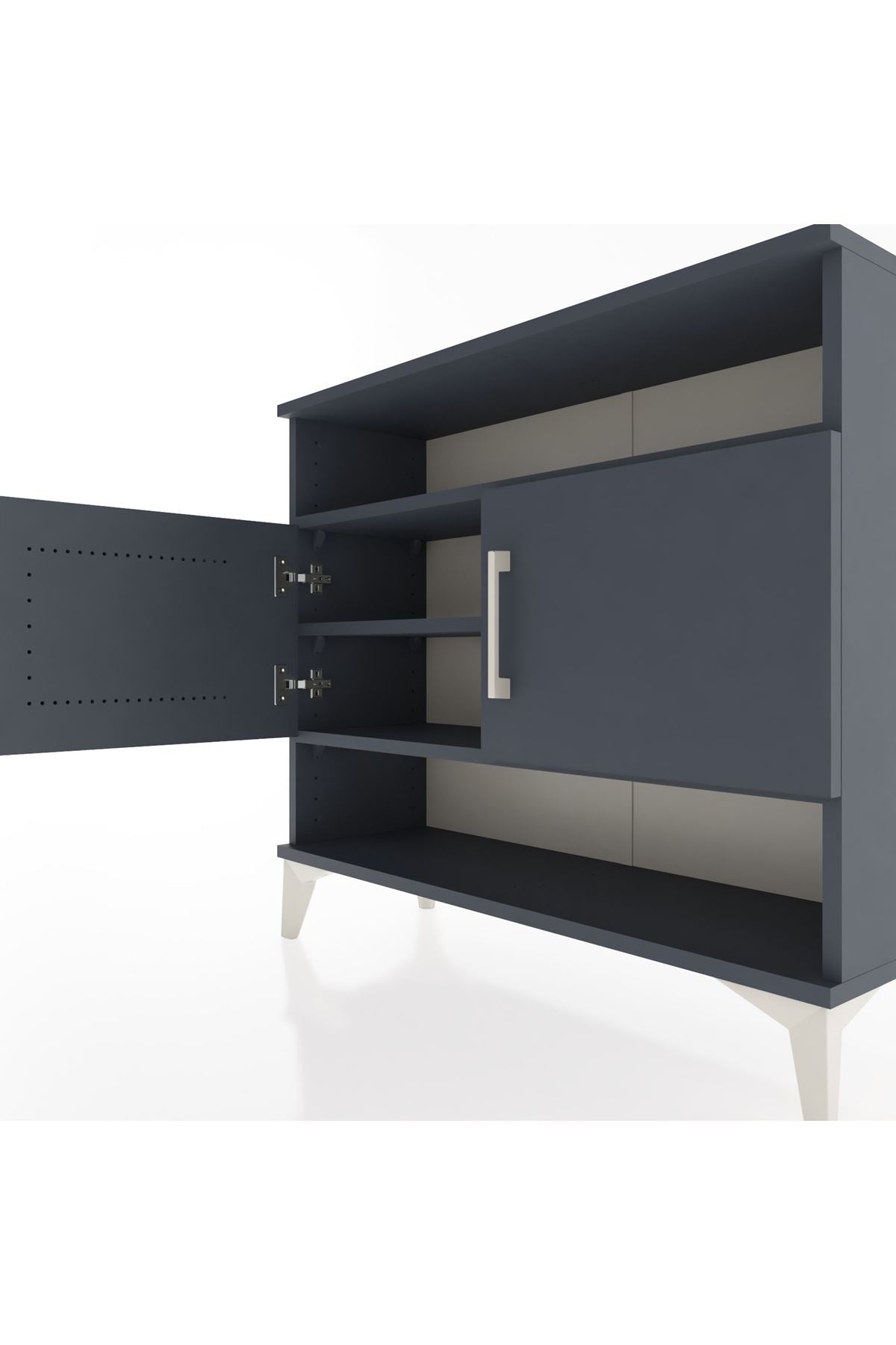 Arges Şifonyer 3 Raflı 2 Kapaklı 88x30x80 - S03M030V5A