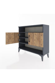 Arges Şifonyer 3 Raflı 2 Kapaklı 88x30x80 - S03M030V6A