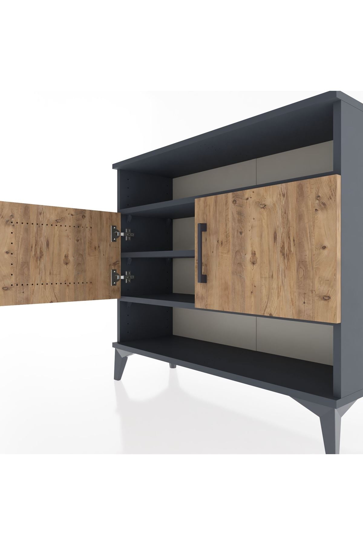 Arges Şifonyer 3 Raflı 2 Kapaklı 88x30x80 - S03M030V6A