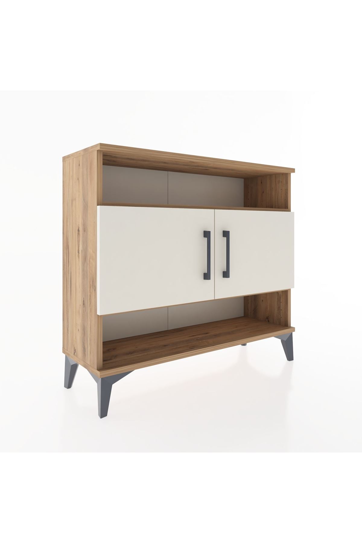 Arges Şifonyer 3 Raflı 2 Kapaklı 88x30x80 - S03M030V7A