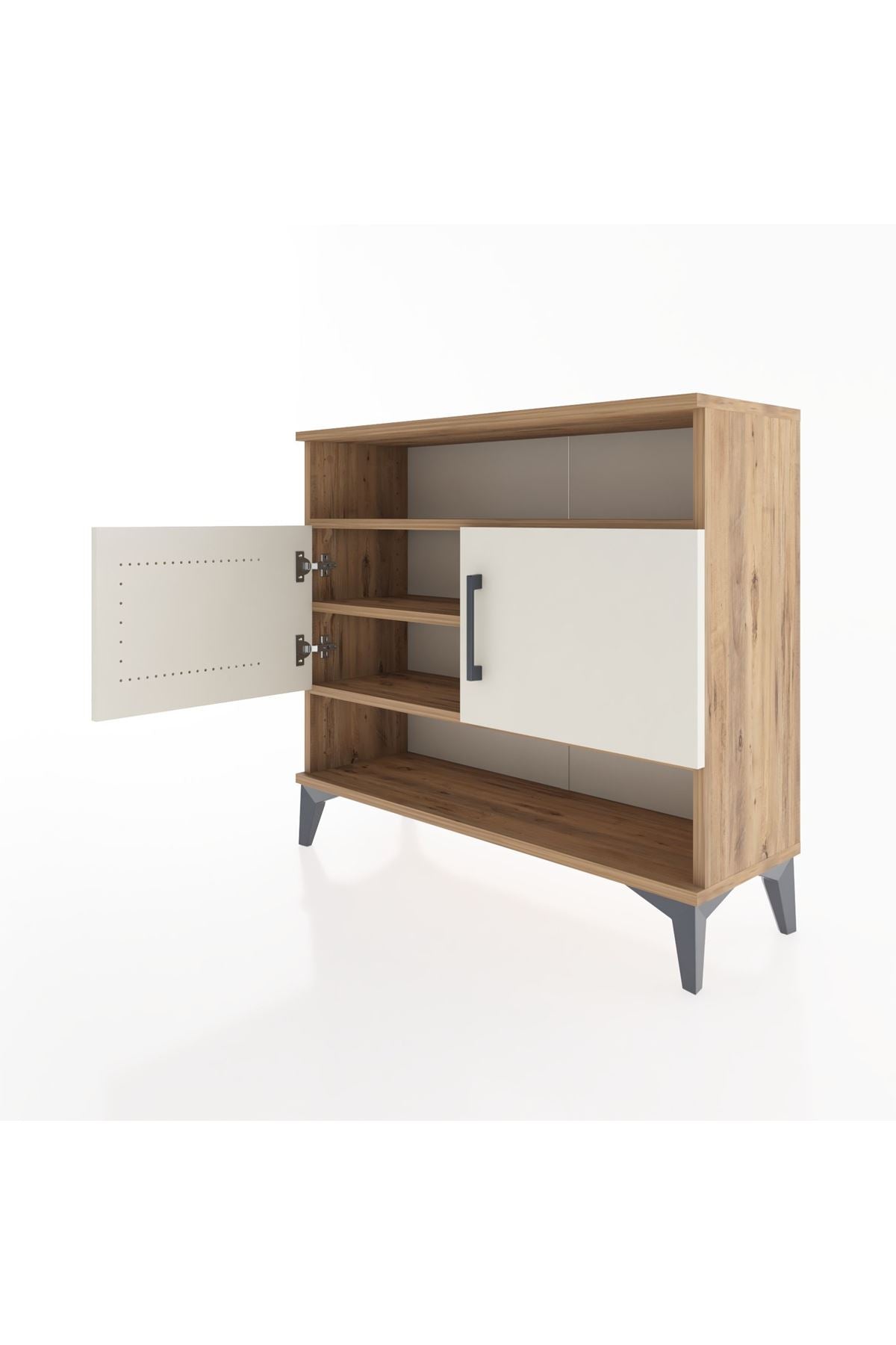 Arges Şifonyer 3 Raflı 2 Kapaklı 88x30x80 - S03M030V7A