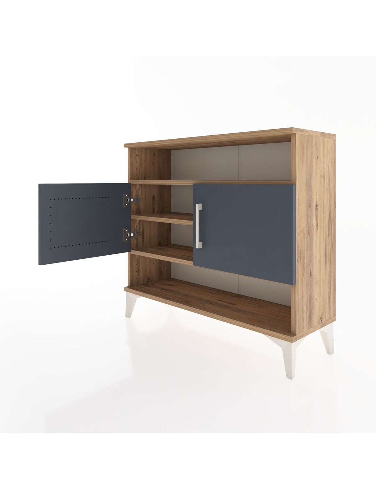 Arges Şifonyer 3 Raflı 2 Kapaklı 88x30x80 - S03M030V8A