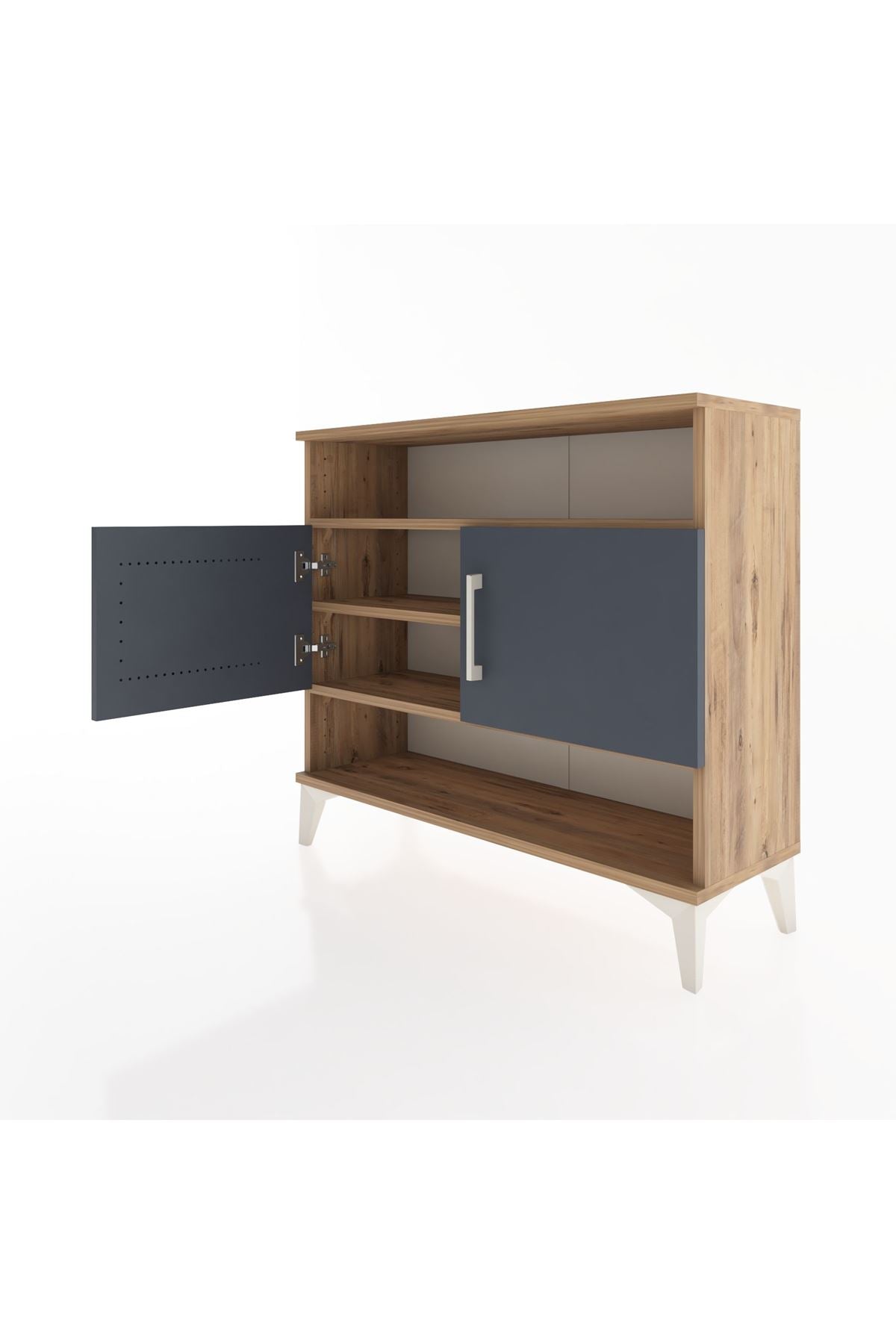 Arges Şifonyer 3 Raflı 2 Kapaklı 88x30x80 - S03M030V8A