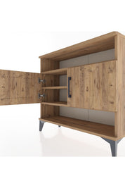 Arges Şifonyer 3 Raflı 2 Kapaklı 88x30x80 - S03M030V9A