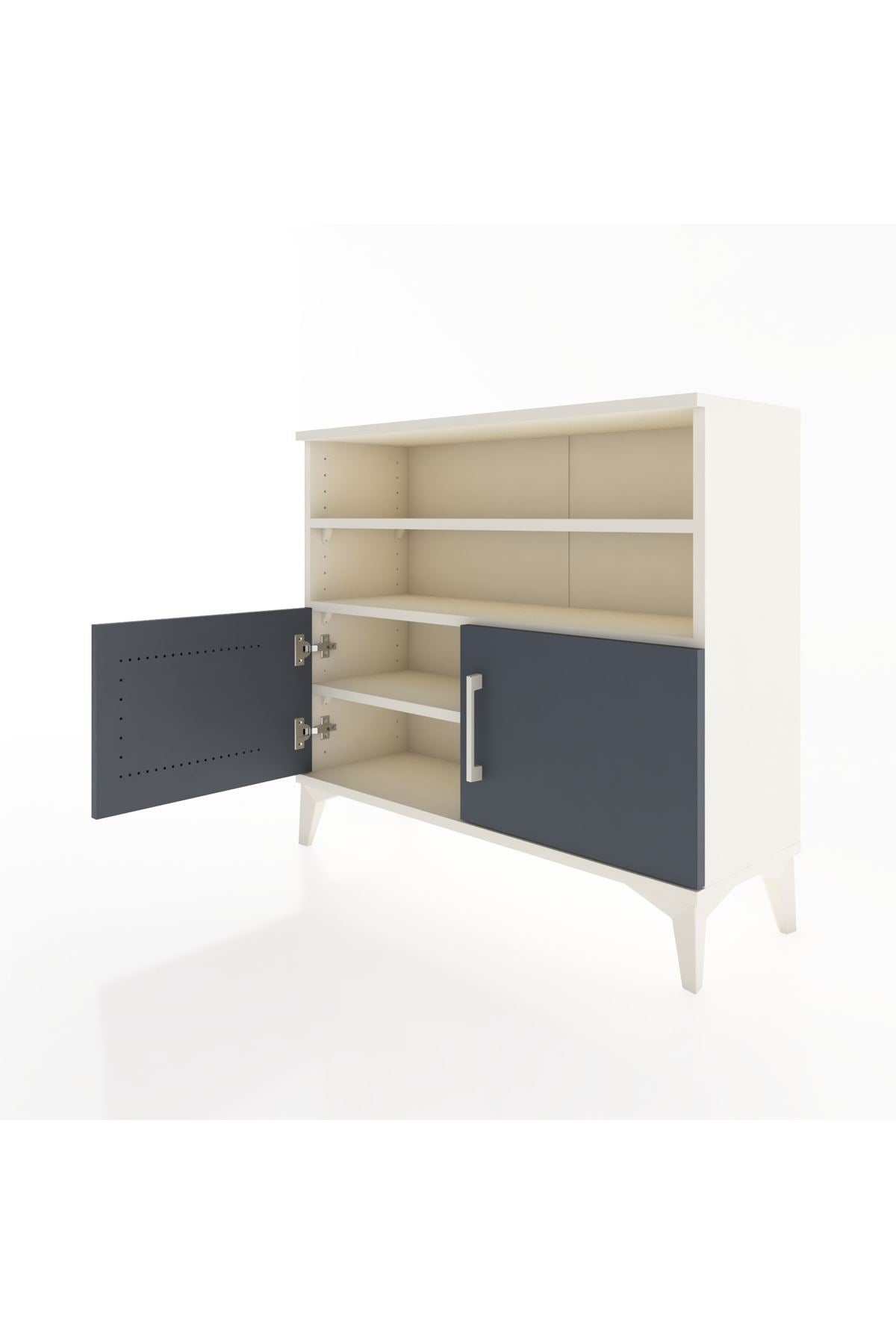 Arges Şifonyer 3 Raflı 2 Kapaklı 88x30x80 - S03M031V2A