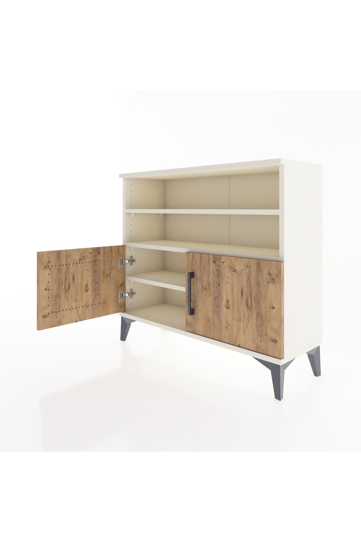 Arges Şifonyer 3 Raflı 2 Kapaklı 88x30x80 - S03M031V3A