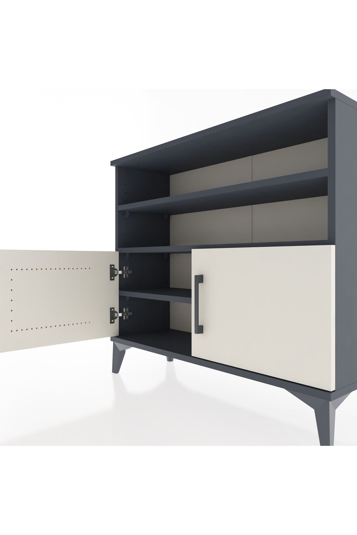 Arges Şifonyer 3 Raflı 2 Kapaklı 88x30x80 - S03M031V4A