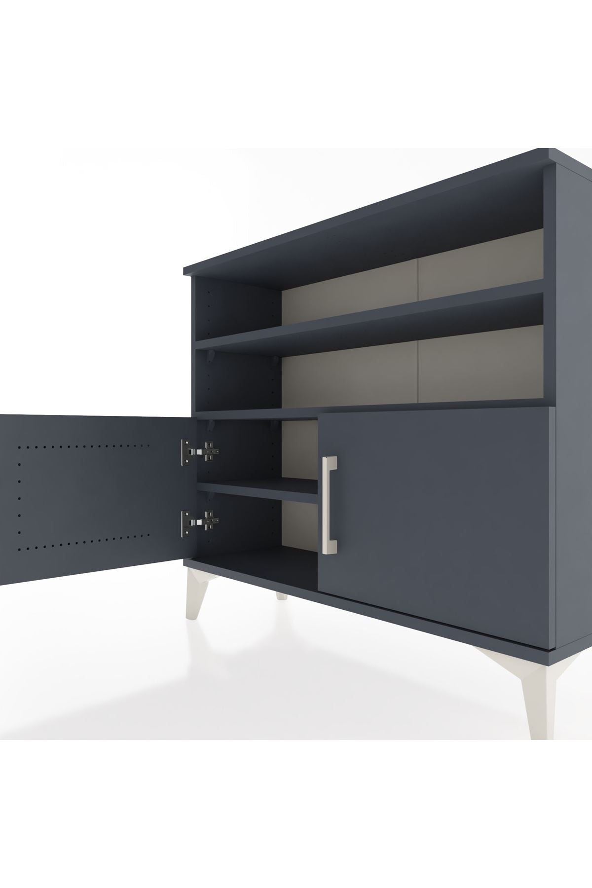 Arges Şifonyer 3 Raflı 2 Kapaklı 88x30x80 - S03M031V5A