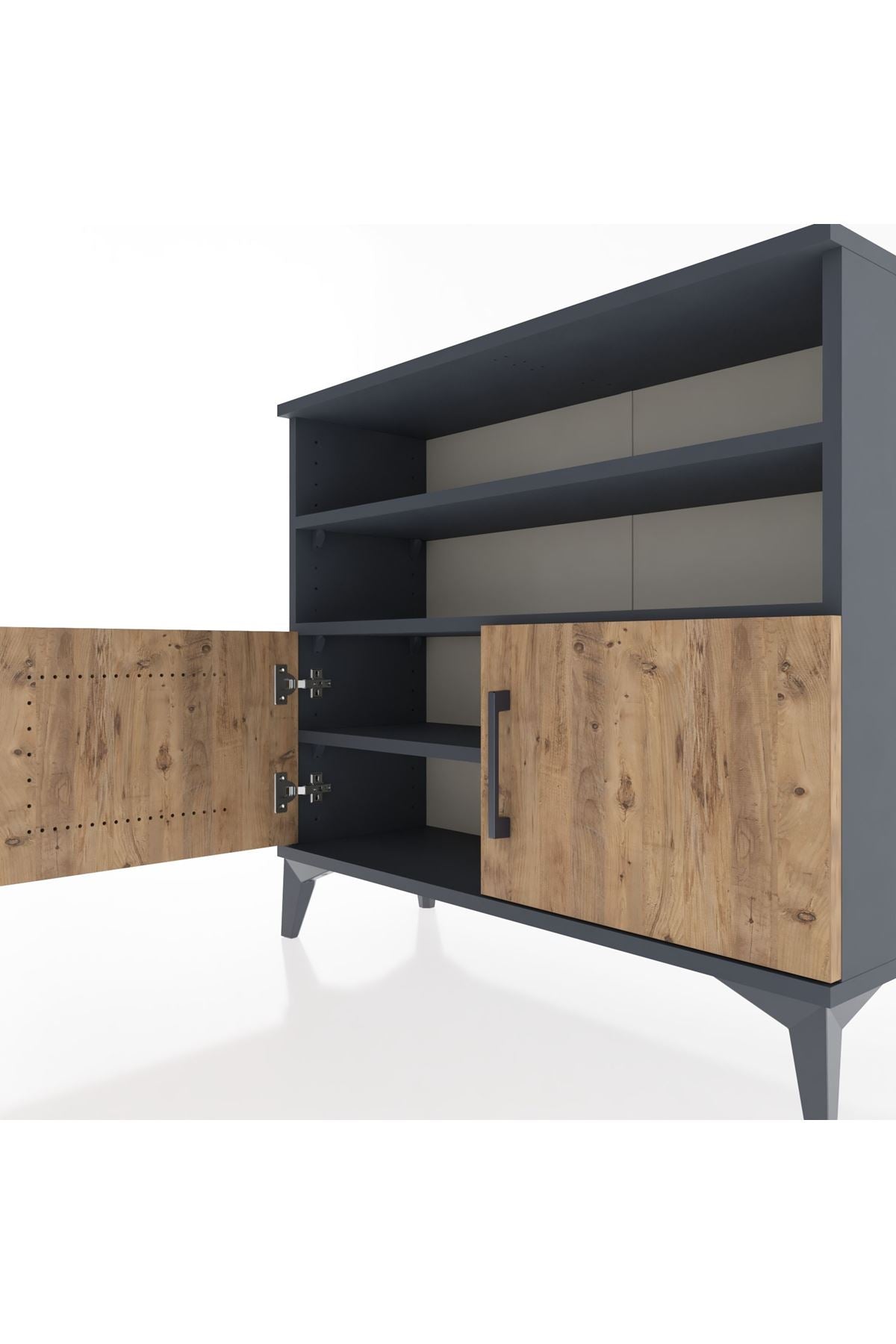 Arges Şifonyer 3 Raflı 2 Kapaklı 88x30x80 - S03M031V6A