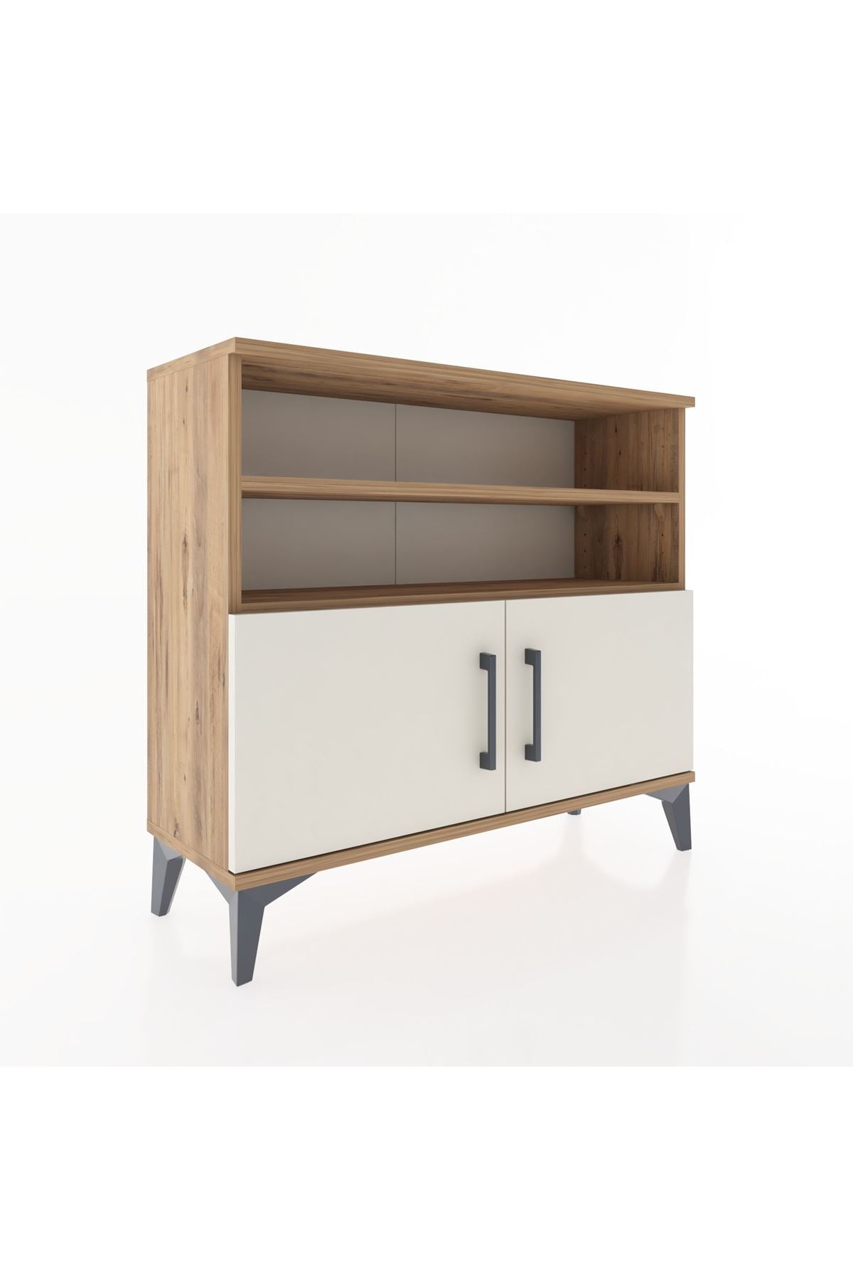 Arges Şifonyer 3 Raflı 2 Kapaklı 88x30x80 - S03M031V7A