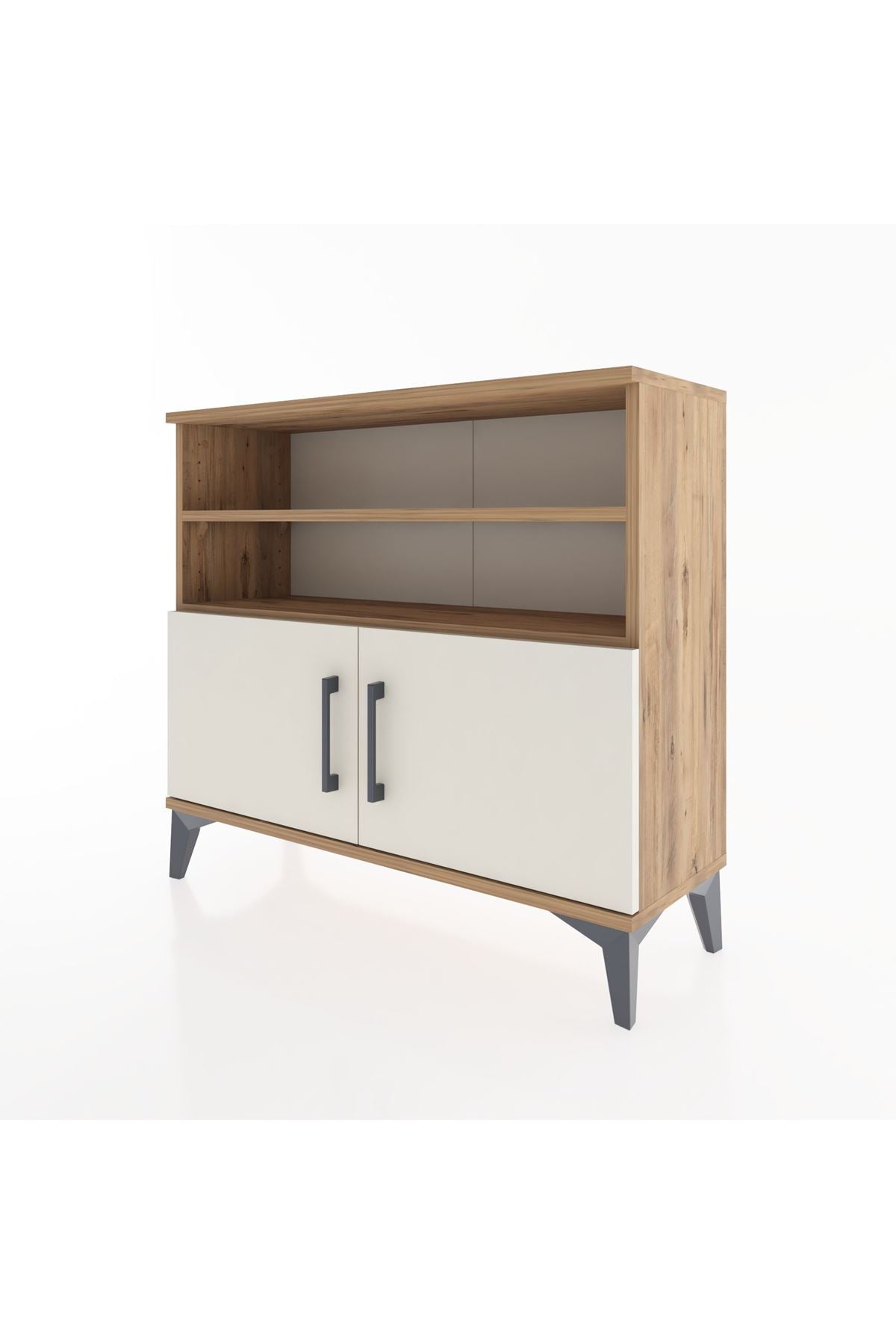 Arges Şifonyer 3 Raflı 2 Kapaklı 88x30x80 - S03M031V7A