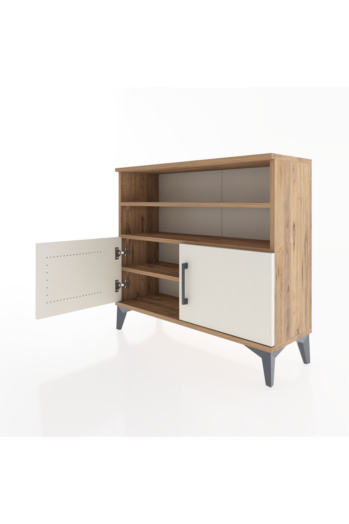 Arges Şifonyer 3 Raflı 2 Kapaklı 88x30x80 - S03M031V7A