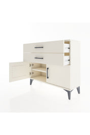 Arges Şifonyer Tek Raflı 2 Çekmeceli 2 Kapaklı 88x30x80 - S03M032V1A