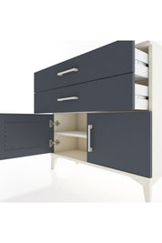 Arges Şifonyer Tek Raflı 2 Çekmeceli 2 Kapaklı 88x30x80 - S03M032V2A