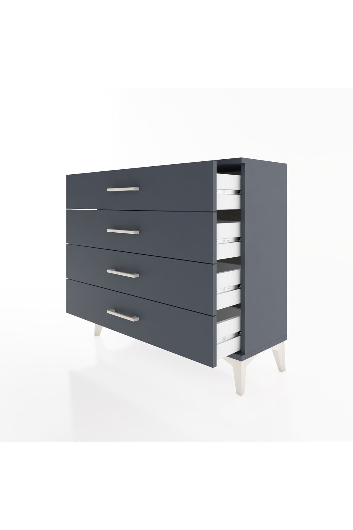 Arges Şifonyer 4 Çekmeceli 88x30x80 - S03M001V5A