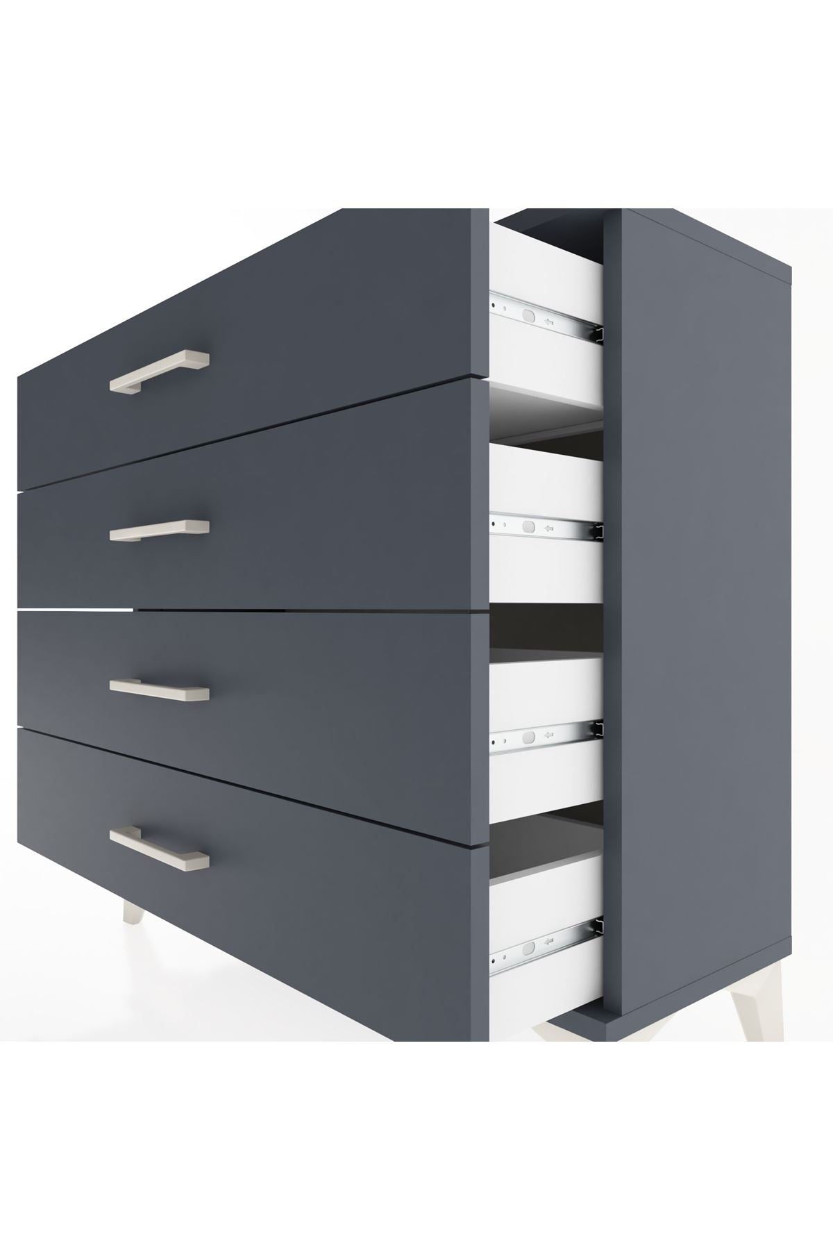 Arges Şifonyer 4 Çekmeceli 88x30x80 - S03M001V5A