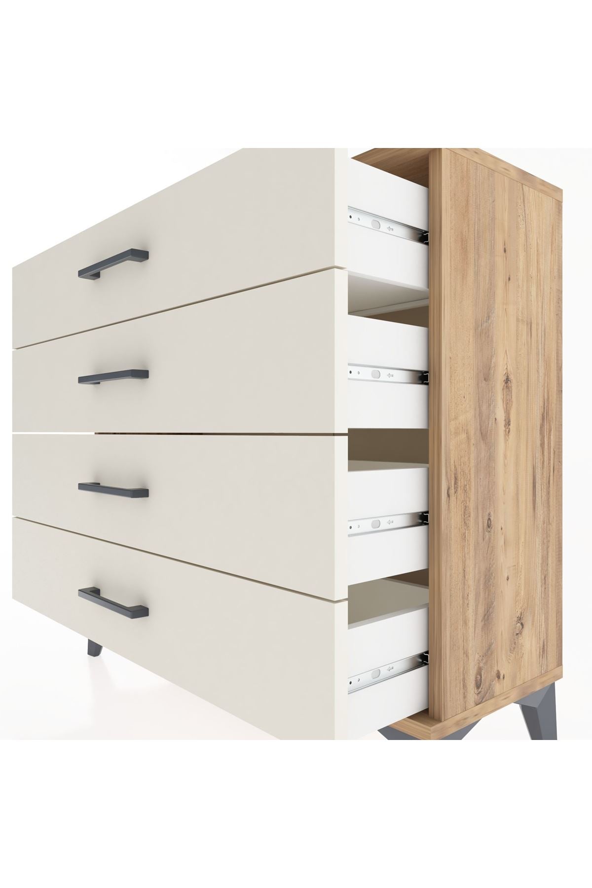 Arges Şifonyer 4 Çekmeceli 88x30x80 - S03M001V7A