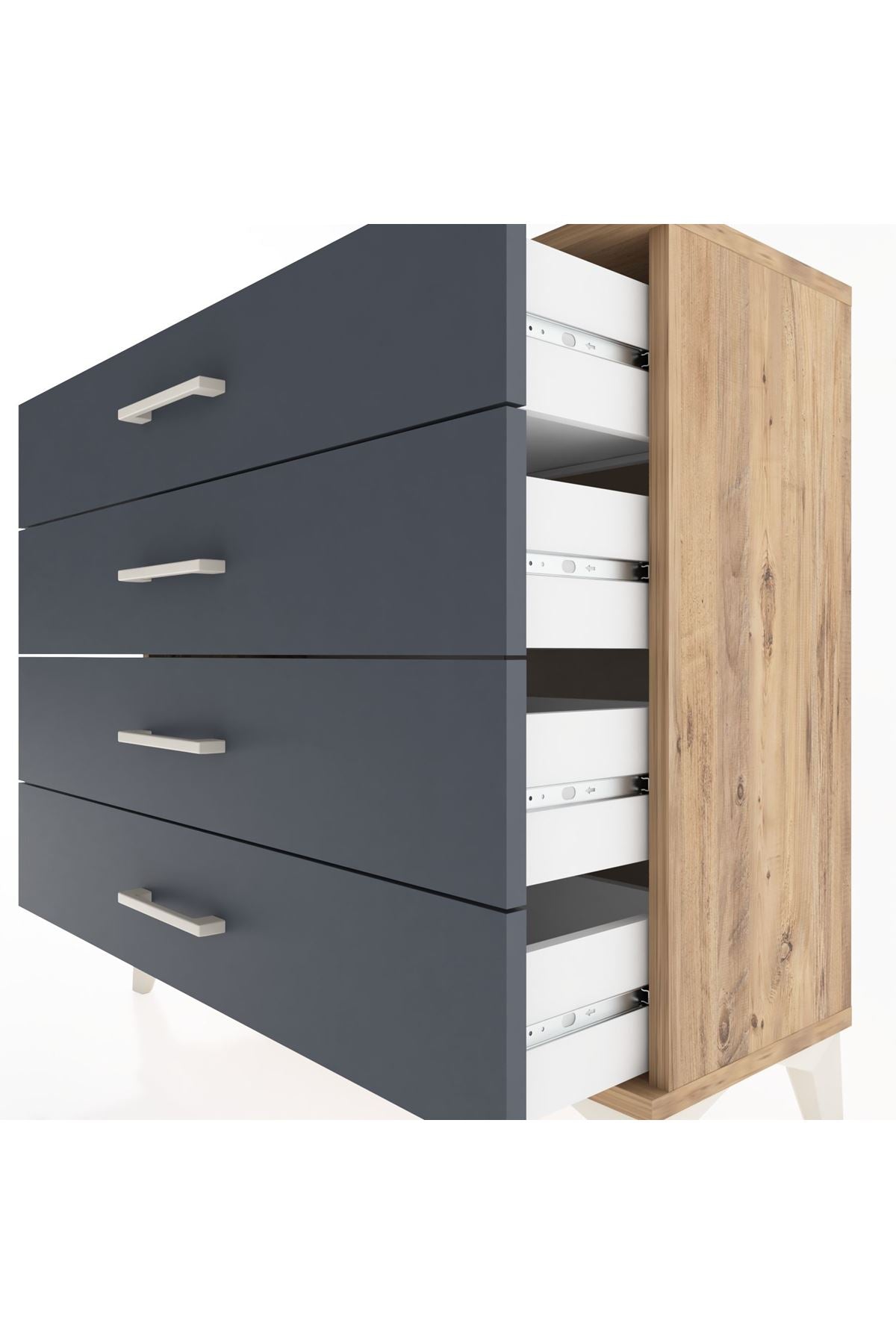 Arges Şifonyer 4 Çekmeceli 88x30x80 - S03M001V8A