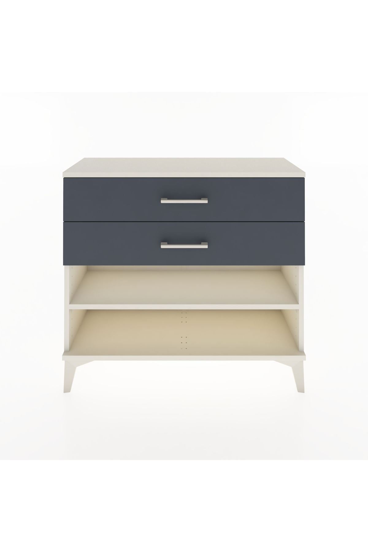 Arges Şifonyer Tek Raflı 2 Çekmeceli 88x30x80 - S03M003V2A
