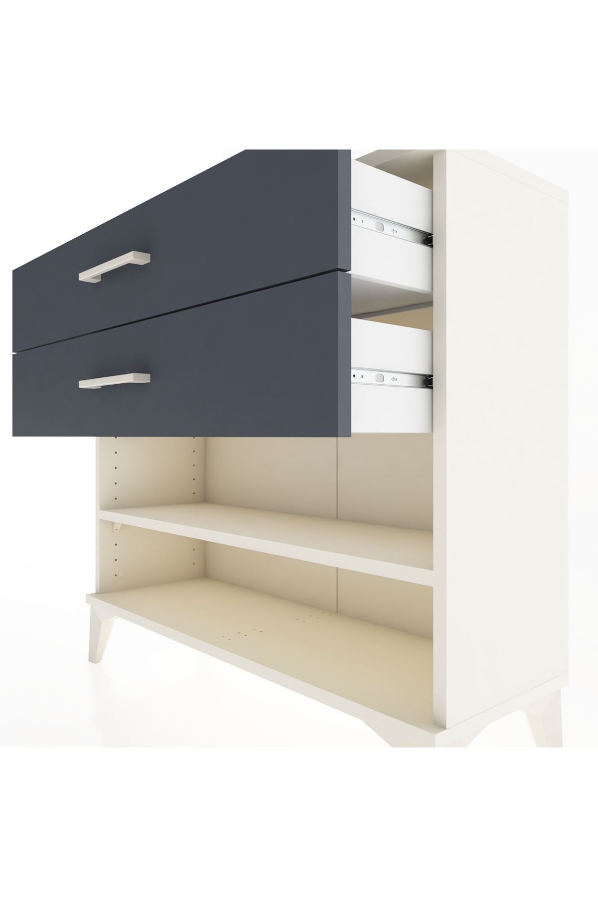 Arges Şifonyer Tek Raflı 2 Çekmeceli 88x30x80 - S03M003V2A