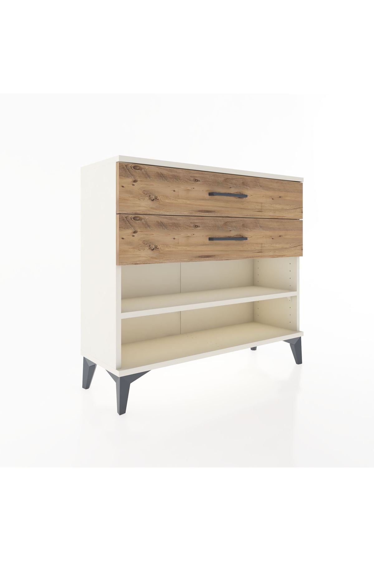 Arges Şifonyer Tek Raflı 2 Çekmeceli 88x30x80 - S03M003V3A